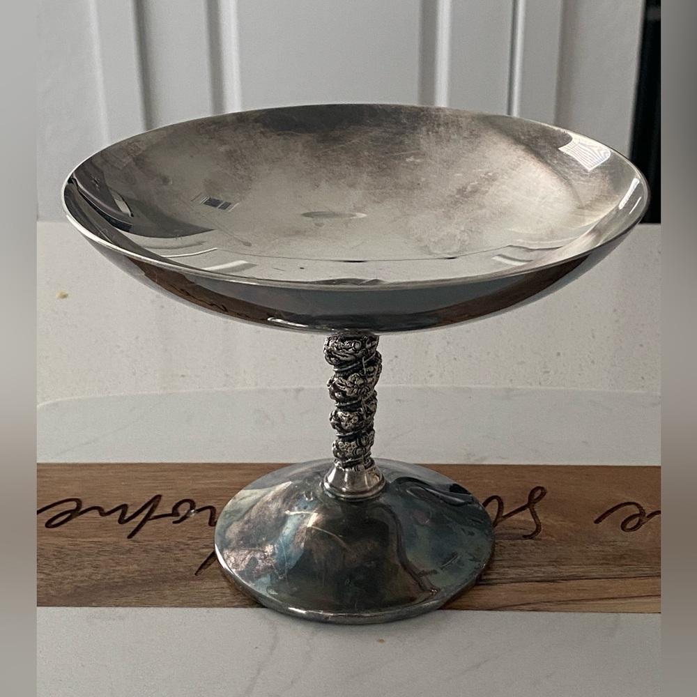 Vintage Valero Silver Plated Wine Goblet Chalice with Copper Bowl